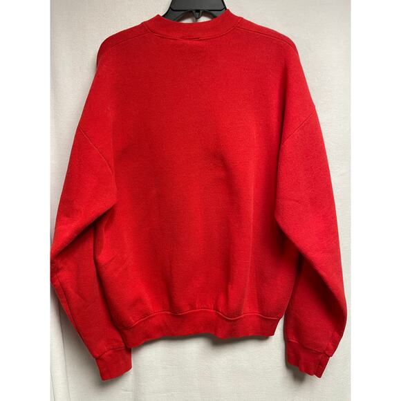 Vintage Mickey Mouse sweatshirt size XL red with embroidered MICKEY Disney - Picture 5 of 5